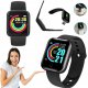 QIKtech Smartwatch  KROKOMIERZ TĘTNO ALERTY Bluetooth Polskie Menu (czarny) 1