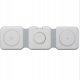 QIKtech Ładowarka Indukcyjna MagSafe 15W Biała 3w1 iPhone Apple Watch AirPods 3