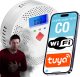 INTELIGENTNY CZUJNIK DETEKTOR CZADU GAZU TLENKU WĘGLA CO TUYA WIFI SMARTLIFE CZUJKA TEST [EUROLOOK TU-014-CM] 1