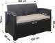 Zestaw mebli ogrodowych komplet technorattan sofa fotele stolik taras ogród 11