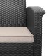 Zestaw mebli ogrodowych komplet technorattan sofa fotele stolik taras ogród 7