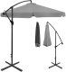 Składany parasol ogrodowy 350 cm XXL pokrowiec grafitowy 8-ramienny 1