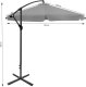 Składany parasol ogrodowy 350 cm XXL pokrowiec grafitowy 8-ramienny 4