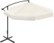 Składany parasol ogrodowy 350 cm XXL pokrowiec beżowy 8-ramienny 13