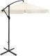 Składany parasol ogrodowy 350 cm XXL pokrowiec beżowy 8-ramienny 14
