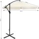Składany parasol ogrodowy 350 cm XXL pokrowiec beżowy 8-ramienny 3