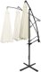 Składany parasol ogrodowy 350 cm XXL pokrowiec beżowy 8-ramienny 5