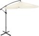 Składany parasol ogrodowy 350 cm XXL pokrowiec beżowy 8-ramienny 7