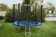 TRAMPOLINA BAUERKRAFT Z SIATKĄ ORAZ DRABINKĄ 244-252CM 2