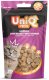 UNIQ PETS przysmaki dla kota - hairball miękkie serca z kurczakem 50g 1