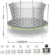 NeoSport Trampolina ogrodowa 15ft/465cm z siatką wewnętrzną i drabinką 8