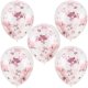 Zestaw Panieński Balony Baner Toppery Pierścionki Biel-Rose Gold 1