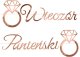 Zestaw Panieński Balony Baner Toppery Pierścionki Biel-Rose Gold 3