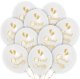 Balony Rose Gold Topper Gołębie Baner Z Imieniem Chrzest Święty - 5
