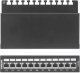 INTELLINET 12-Port Cat6a Patchpanel geschirmt FTP Desktop Klemmleisten mit 90 Grad abgewinkelten Kabeleinfuehrungen schwarz 4