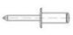 TOOLCRAFT 159963 Åben blindnitte (Ø x L) 5 mm x 35 mm Aluminium Stål 100 stk 1