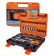 Zestaw narzędzi 1/4" bity nasadki 53el. walizka 3