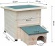 @pet Domek dla jeża XL 53x65x52cm Drewno Biały 6