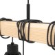 EGLO TOWNSHEND 5 LANGBORD 9L SORT/TRÆ FSC 2