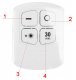 LAMPKA LED NA BATERIE + PILOT LL1100 3 szt 14