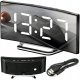 ZEGAR ELEKTRONICZNY MIRROR CLK-03 BIAŁE CYFRY 1
