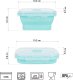 NILS NC4105 POJEMNIK LUNCHBOX SKŁADANY MIĘTOWY 355 ML 3