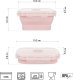 NILS NC4105  POJEMNIK LUNCHBOX SKŁADANY RÓŻOWY 355 ML 3