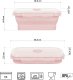 NILS NC4105 POJEMNIK LUNCHBOX SKŁADANY RÓŻOWY 500 ML 3