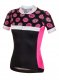 Damska koszulka rowerowa zeroRH+ Preppy W BLACK/FLUO PINK/WHITE - L 1