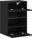 vidaXL Szafka RTV LED Czarny Dąb 40x30x60,5cm Materiał drewnopochodny 4