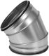 Duct elbow with gaskets BFS45-160, DN160, 45deg 1
