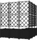 vidaXL Donica z trelisem 5 sztuk Czarna 120x120x143 cm 2