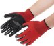 Rękawice Ochronne Rękawiczki Robocze Czarno Czerwone Mocne Rozmiar L 1