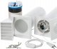 Wall-mounted recuperator EUROPLAST E-Extra, D125mm with cable and switch, EER125WP 3