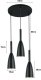 Lampa sufitowa metalowa klosz wisząca AT22-3SZ-Black 3