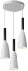 Lampa sufitowa metalowa klosz wisząca AT23-3SZ-White 1