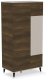 Szafa dwudrzwiowa RANDOM 2 S-1 90cm orzech/kaszmirowa HALMAR 1