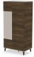 Szafa dwudrzwiowa RANDOM 2 S-1 90cm orzech/kaszmirowa HALMAR 2