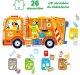 Levenya CzuCzu moto puzzle Śmieciarka 94010 17