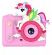 Aparat Cyfrowy 40mp Kamera Hd Obiektyw Selfie Dla Dziecka Gry Mp3 / Xrec H05 / Różowy Jednorożec 7
