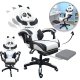 Fotel gamingowy obrotowy PANDA z podnóżkiem i z masażerem KIDS ZONE KO34 1
