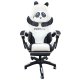 Fotel gamingowy obrotowy PANDA z podnóżkiem i z masażerem KIDS ZONE KO34 5