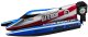 Łódź Motorówka Zdalnie Sterowana RC Niebiesko-Srebrna 14cm LEAN Toys 1