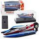 Łódź Motorówka Zdalnie Sterowana RC Niebiesko-Srebrna 14cm LEAN Toys 1