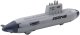 Statek Łódź Podwodna Strzelająca Torpedami Napęd Szara 28cm LEAN Toys 2