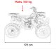 Pojazd Quad Spalinowy 200CC MONSTER Czerwony EDUKAMP 29