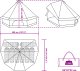 Namiot rodzinny Tipi Zielony 8-osobowy Wodoodporny 12