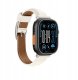 Skórzany pasek AMAZINGTHING Class Band do Apple Watch 45 / 46 / 49 mm - jasnobeżowy 3