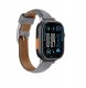 Skórzany pasek AMAZINGTHING Class Band do Apple Watch 45 / 46 / 49 mm - szary 3