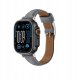 Skórzany pasek AMAZINGTHING Class Band do Apple Watch 45 / 46 / 49 mm - szary 4
